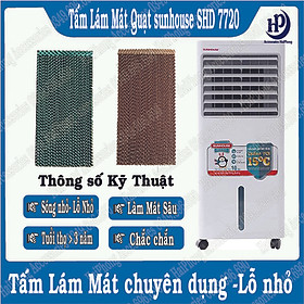 Mua Tấm làm mát quạt hơi nước SHUNHOUSE loại 5090 sóng nhỏ lỗ nhỏ  dầy  bền  chắc  hiệu quả làm mát sâu