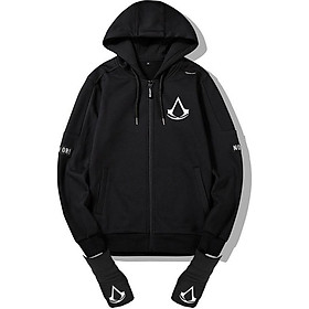 Áo Khoác Assassins Creed vải nỉ co giãn 4 chiều có tặng kèm Găng Tay