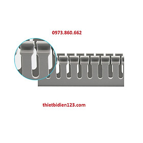 Mua combo 4 mét Máng nhựa đi dây điện - máng răng lược 25x25  30x30  40x40  45x45  60x60mm