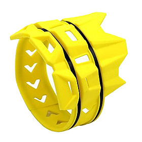 Universal Motorcycle Exhaust Muffler Pipe Protector Heat Shield Cover, Yellow