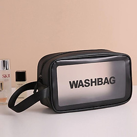 Túi Xách Mini PU Dẻo Trong Suốt Cầm Tay Đựng Mỹ Phẩm Vật Dụng Cá Nhân