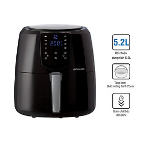 Nồi Chiên Không Dầu Điện Tử Lock&Lock EJF357BLK (5.2 Lít) - Hàng Chính Hãng