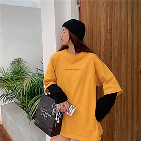 IELGY Loose plus size women's long-sleeved T-shirt women