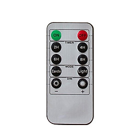 10-Key Battery Operated Remote Control With  For  Flameless LED