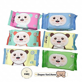Khăn giấy ướt hình gấu Phú Đạt / Thiên Phúc hàng chuẩn loại 120 tờ / bịch siêu dai mềm mại