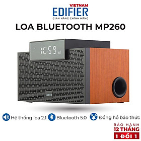 Mua Loa Bluetooth EDIFIER MP260 Kèm đồng hồ báo thức Màn hình đèn LED - Công suất lớn - Vỏ gỗ cao cấp chống dội âm - Hàng chính hãng