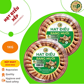 HẠT ĐIỀU RANG MUỐI XẾP HOA TÂN LỘC PHÁT COMBO  1KG - MỖI HỘP 500G