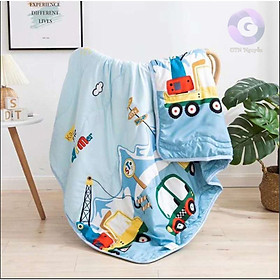 Chăn Cotton Đũi Trẻ Em 1M1x1M35 Mền Ô Tô Luôn Được Các Bé Yêu Thích