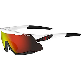 Kính mát thể thao Unisex Tifosi Aethon - Gọng White/ Black, Bộ 3 tròng Clarion Red / AC Red / Clear