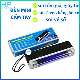 Mua Đèn mini cầm tay soi tiền gi.ả  giấy tờ  cà vẹt  bằng lái xe  tem  vé số bằng tia cực tím  nhỏ gọn tiện ích