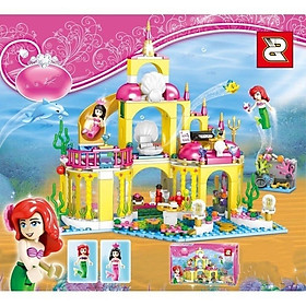 Bộ đô chơi xếp hình, lắp ráp Cung điện dưới đại dương của người cá Ariel và những người bạn - Ghép hình Thuỷ cung Ariel