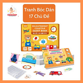 Bộ Bóc Dán 17 Chủ Đề, Học Liệu Montessori Thông Minh Tái Sử Dụng Nhiều Lần