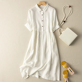 Áo Váy Sơ Mi Dáng Dài Chất Vải Cotton Mềm Mịn Thoáng Mát  Vietlady Fashion   Chuyên thời trang Nữ  Trẻ em