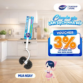 Cây chà bồn cầu loại 2 đầu tròn kháng khuẩn MyJae