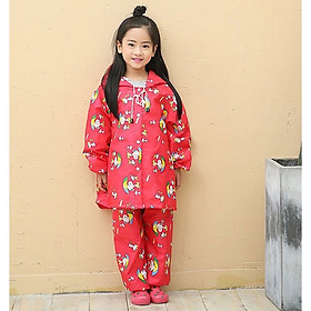 Mua Áo mưa bộ cho trẻ từ 3  -  5 tuổi     vải dù cao cấp   siêu bền   chống thấm nước    có túi đựng xinh xắn   nhỏ gọn dễ mang theo mọi nơi