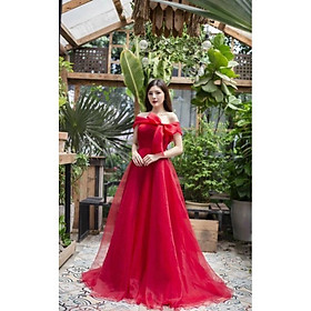 Đầm Maxi bèo trễ vai SANG TRỌNG - MS329Vđi tiệc đám cưới đi chơi đi du lịch MM