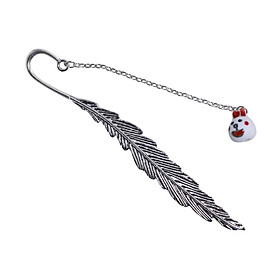 Nơi bán Bookmark Kẹp Sách Lông Vũ Kim Loại Phối Charm Thỏ Cony - Giá Từ -1đ