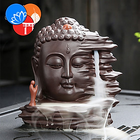 Mua Thác khói trầm hương bằng gốm cao cấp Nhà sư viếng Tượng Phật bên thác