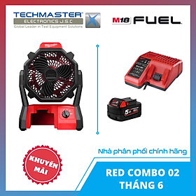 Mua Quạt pin Milwaukee M18 AF APJ - Tặng Sạc Pin 12V  18V M12-18C + Pin 18V 5.0Ah M18B5 (Hàng chính hãng  Bảo hành 12 tháng)