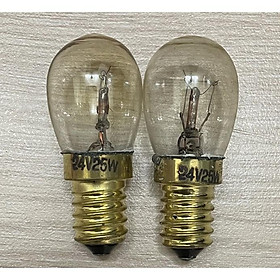 Combo 5 bóng đèn sợi đốt E14 24V 25W 25x55mm (Pilot lamps 24V 25W E14 25x55mm clear)