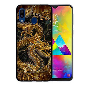 Ốp lưng cho Samsung Galaxy A30  Rồng Nền Đen - Hàng chính hãng