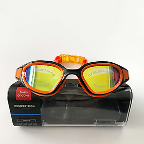 Kính Bơi Người Lớn ConQuest Tráng Gương Chống Sương Mù Chống Tia UV - Cam