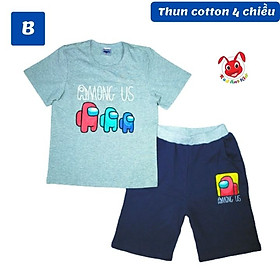 Quần áo trẻ em béo phì bé trai Among US từ 22-58kg - chất thun cotton 4 chiều- Kiến Lửa