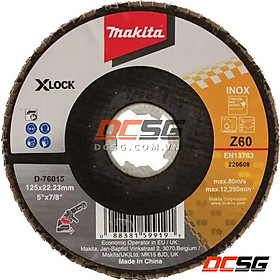 Đĩa nhám xếp 125mm X-lock Makita (chọn độ hạt) | DCSG