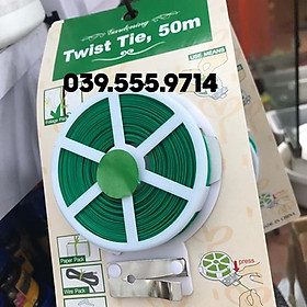 Mua Cuộn Dây Buộc Cây Lõi Kẽm Bọc Nhựa -50m