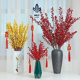 Mua Combo 10 Cành Hoa Đào Đông Cao Cấp Loại 1 Dài 100Cm Trang Trí Nhà Cửa Tuyệt Đẹp DD-10
