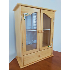 Mua Tủ Thuốc Gỗ Nhiều Màu  Tủ Lưu Trữ Đồ Dùng 2 Cánh Có Hộc Treo Tường - Hàng VN Xuất Khẩu