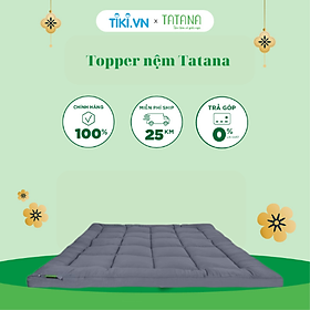 Mua Topper Tencel  Tấm Tăng Tiện Ích  Tấm Lót Nệm  Tấm Làm Mềm Nệm vải Tencel cao cấp Tatana (dày 10cm)