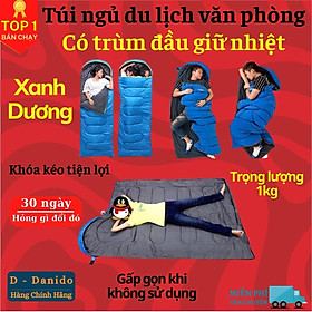 Hình ảnh Túi ngủ văn phòng du lịch cao cấp có trùm đầu - Chính hãng D Danido