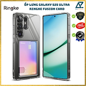 Ốp lưng RINGKE Fusion Card Samsung Galaxy S25 Ultra có ngăn đựng thẻ, chống sốc chuẩn quân đội_ Hàng Chính Hãng