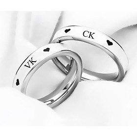 Nhẫn đôi c.k vk bản trơn ý nghĩa – 1 chiếc