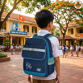 Balo học sinh tiểu học TN Bags – Balo đi học cấp 1 siêu nhẹ, trượt nước, nhiều ngăn cao cấp cho bé năng động TN.B3014