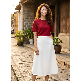 Áo Tshirt Phối Voan Đỏ Top071 Thời trang thiết kế Hity