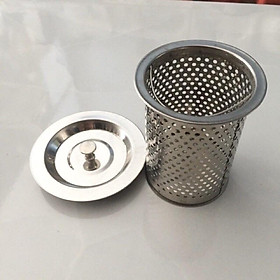 Mua Giỏ lọc rác bồn rửa bát bằng inox chống rỉ kèm nắp đậy
