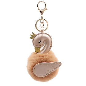 Keychain Pendant Key Ring Lovely Plush Swan Party