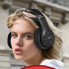 Mua Tai nghe chụp tai bluetooth Headphone nghe nhạc không dây 5Tech hỗ trợ đàm thoại nghe nhạc dùng cho điện thoại  laptop  máy tính hàng chính hãng