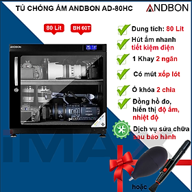 Mua TỦ CHỐNG ẨM ANDBON AD-80HC  TỦ NGANG 80 LÍT - HÀNG CHÍNH HÃNG