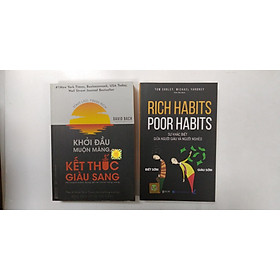 combo 2 cuốn sách: khởi đầu muộn màng kết thúc giàu sang + Rich Habits- Poor Habits sự khác biệt giữ người giàu và người nghèo