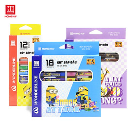 Sáp dầu Hồng Hà Minions 12/18/24 màu - 8131/8132/8133