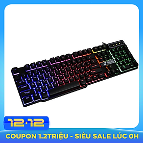 Bàn Phím Giả Cơ Chuyên Game R8 1822 LED 7 Màu (Đen) - Hàng Nhập Khẩu