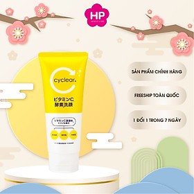 Sữa Rửa Mặt Tạo Bọt Làm Sạch Sâu Da Kumano Cyclear Vitamin C Enzyeme Facial Foam 130G (Combo Sữa Rửa Mặt Và Set 24mL)