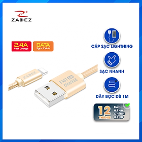 Mua Cáp lightning sạc nhanh và truyền dữ liệu ZCC-126 - Hàng Chính Hãng