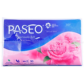 Khăn Giấy Du Lịch Paseo (50 Tờ x 2 Lớp)