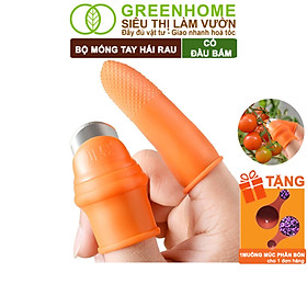 Bộ Móng Tay Hái Rau Greenhome, Có Đầu Bấm, Chống Bẩn Móng Tay, Bấm, Ngắt, Hái Rau Củ, Tiện Lợi