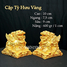 [ COMBO 2 TƯỢNG ] TỲ HƯU CẶP PHONG THỦY VÀNG