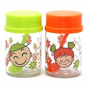 Mua Bộ 2 lọ thủy thủy tinh đựng gia vị có nắp đậy